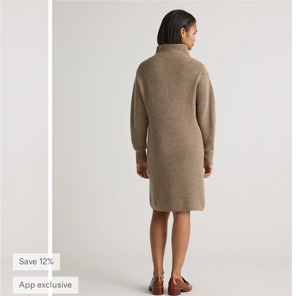 Merino Wool Turtleneck Dress Quince - Picture 5 of 5